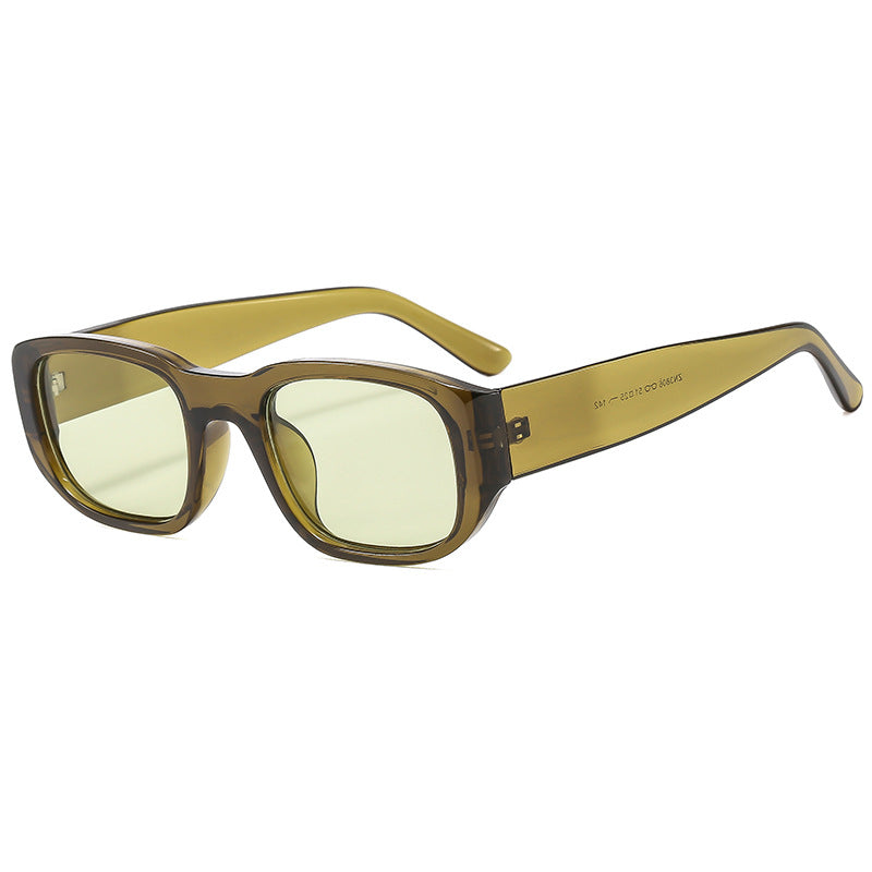 Wholesale Personality simple casual sunglasses trendy plain sunglasses square sunglasses